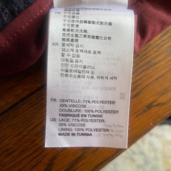 SANDRO 2 tone lace skirt, size 1 - Picture 4 of 8